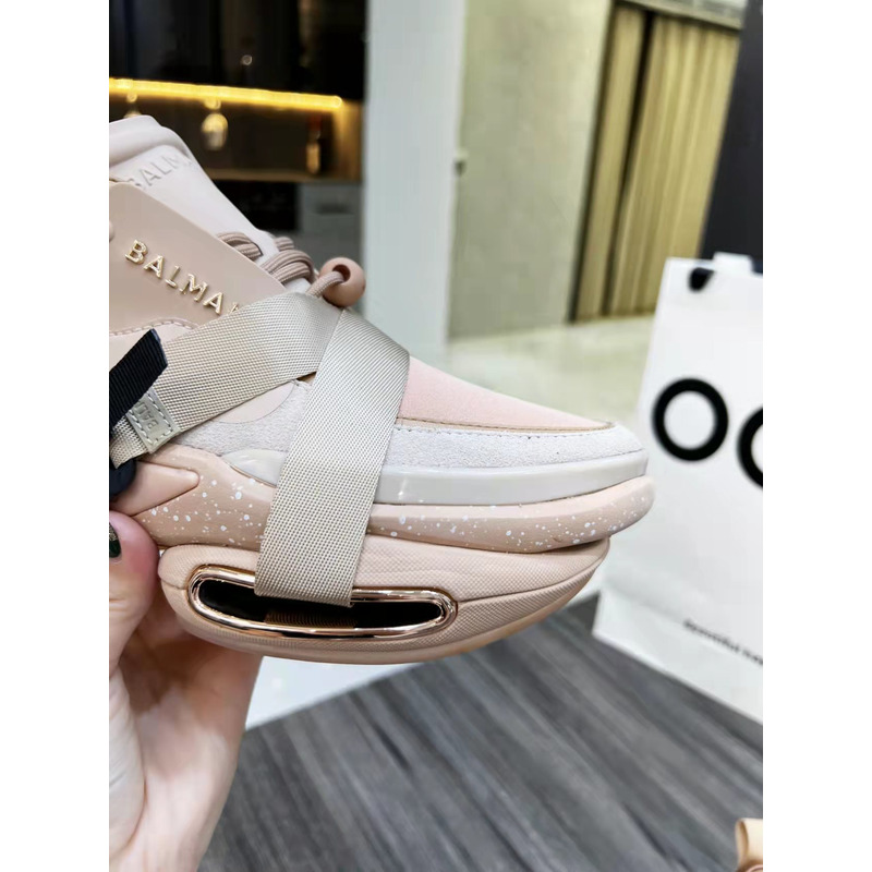 Balmain B-Bold Low-Top Sneaker Pink Gold