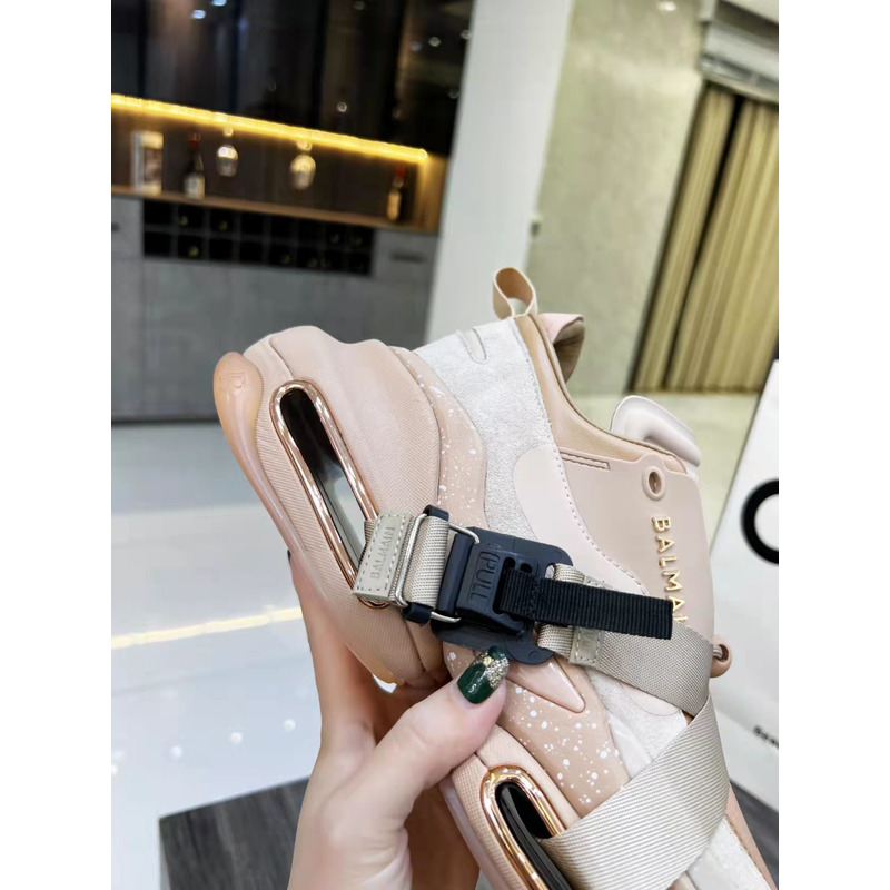 Balmain B-Bold Low-Top Sneaker Pink Gold