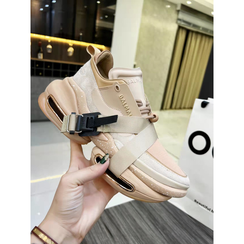 Balmain B-Bold Low-Top Sneaker Pink Gold