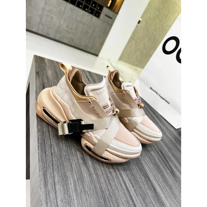 Balmain B-Bold Low-Top Sneaker Pink Gold