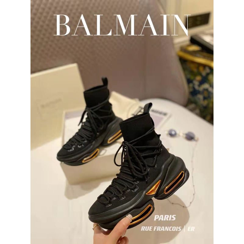 Balmain B-Bold High Sneaker Black