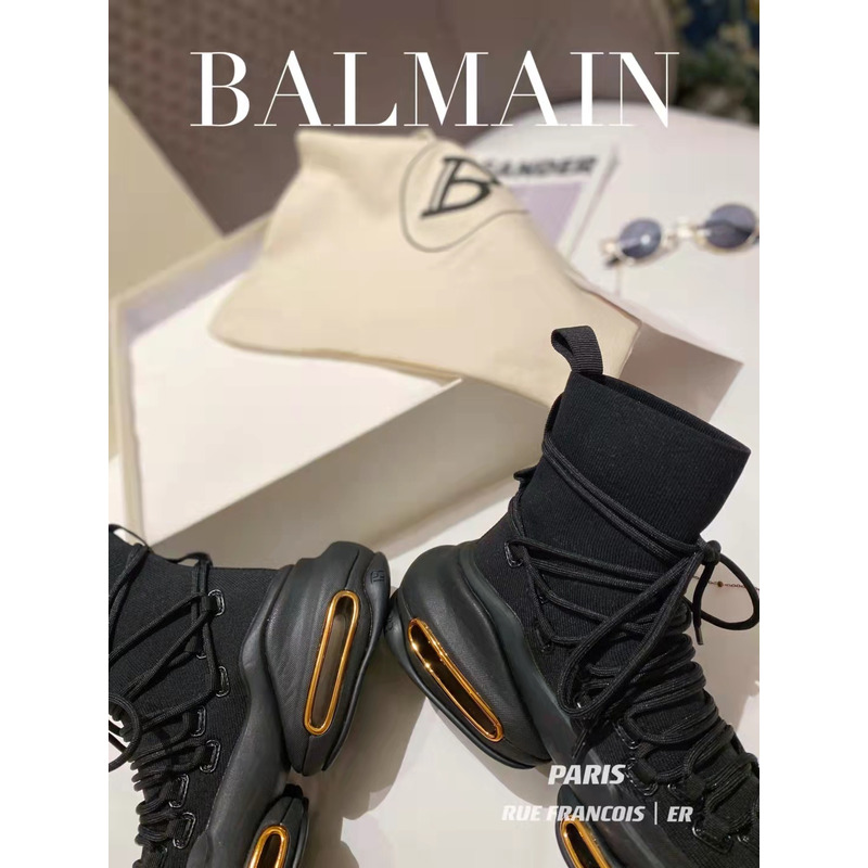 Balmain B-Bold High Sneaker Black