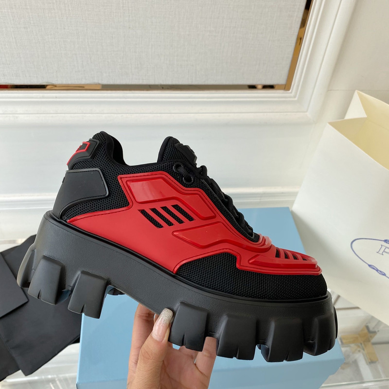 Pra*a  cloudbust thunder sneaker black red