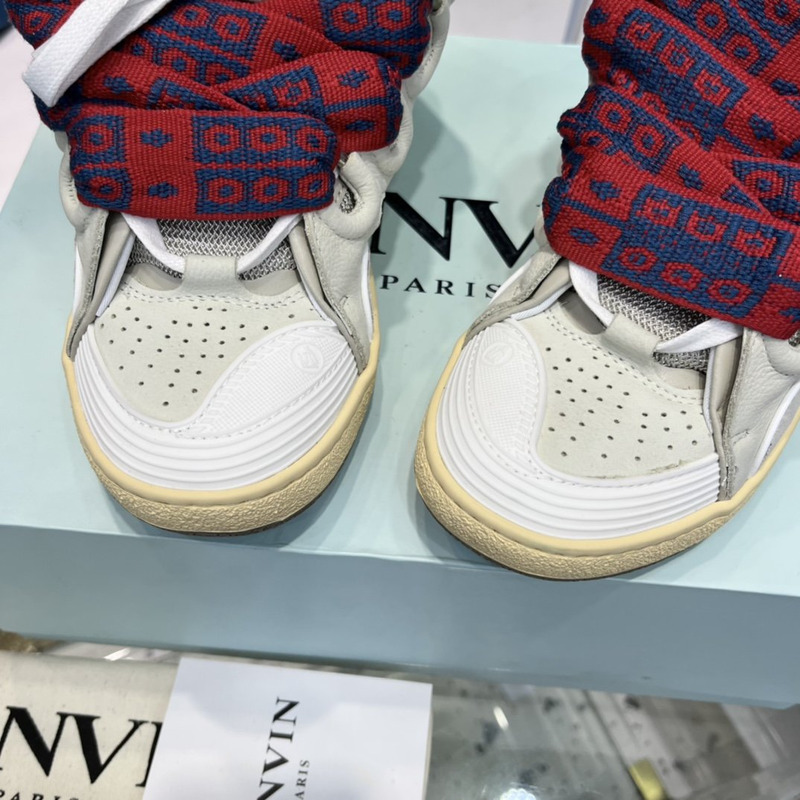 Lanvin Curb high top sneakers in White