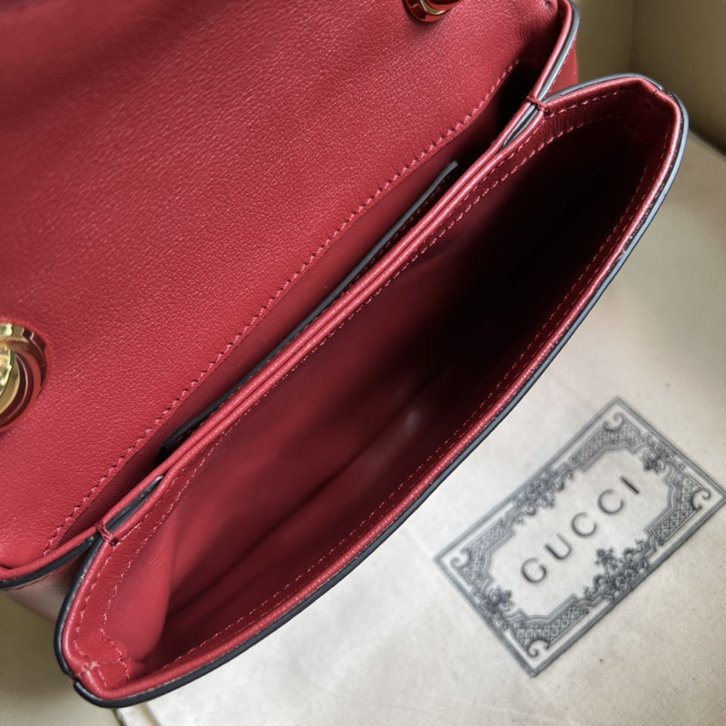 G*u*i blondie mini bag red leather