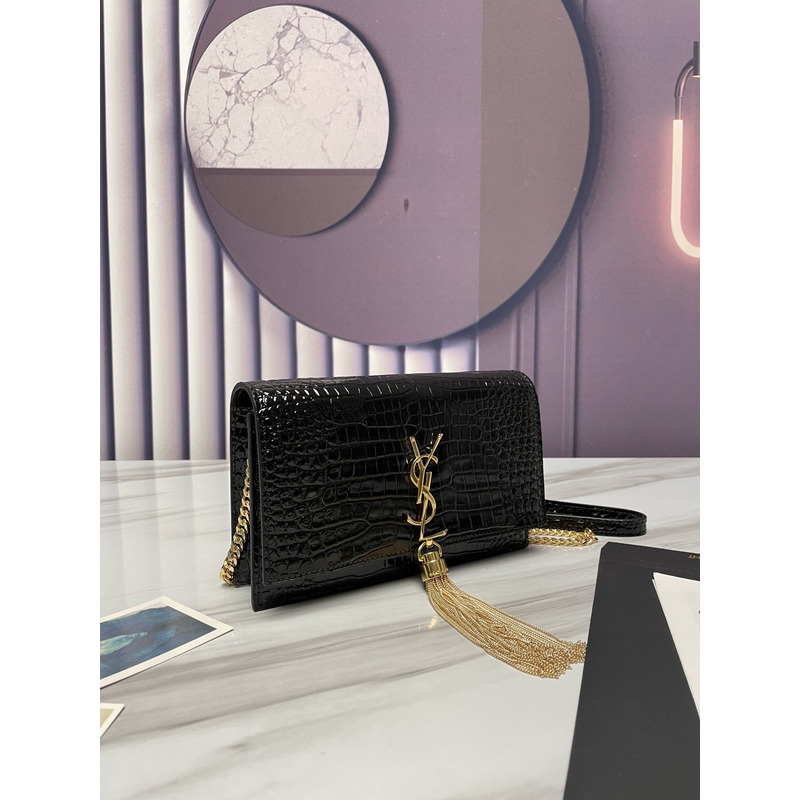 Saint Laurent Monogram Kate Bag Black