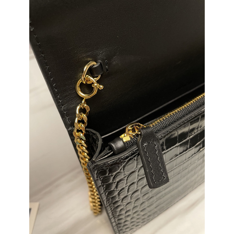 Saint Laurent Monogram Kate Bag Black