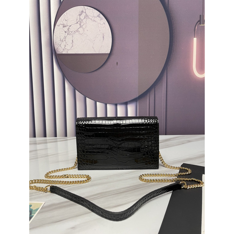 Saint Laurent Monogram Kate Bag Black