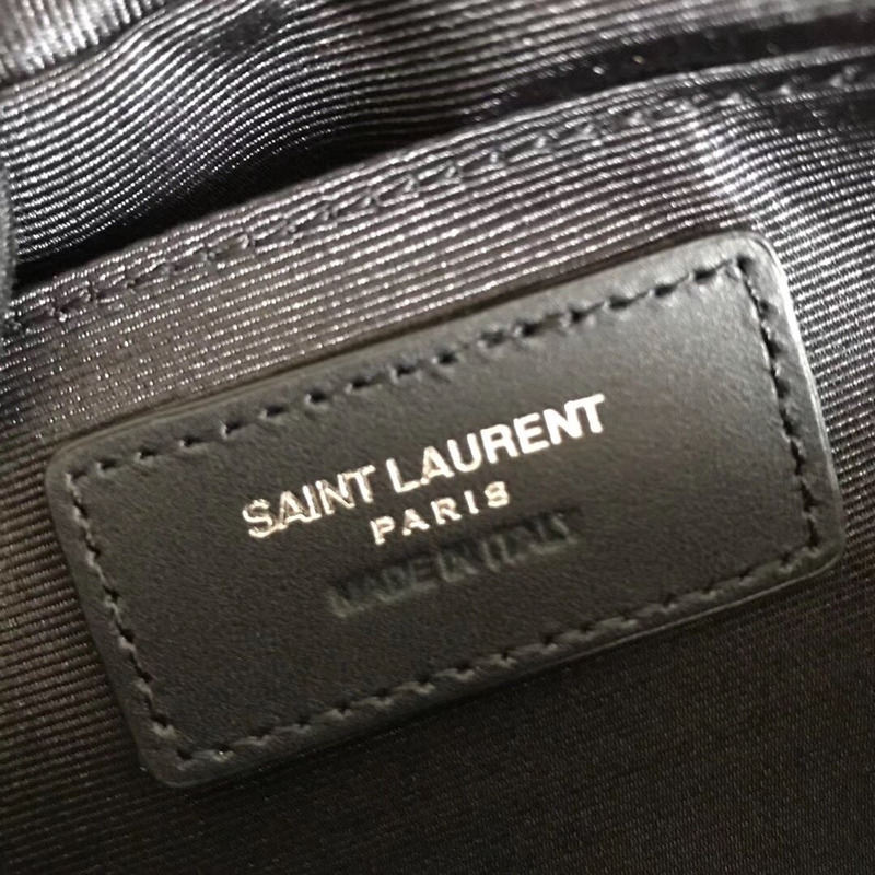 Saint Laurent Lou Camera Bag In Quilted Leather Black(Logo)