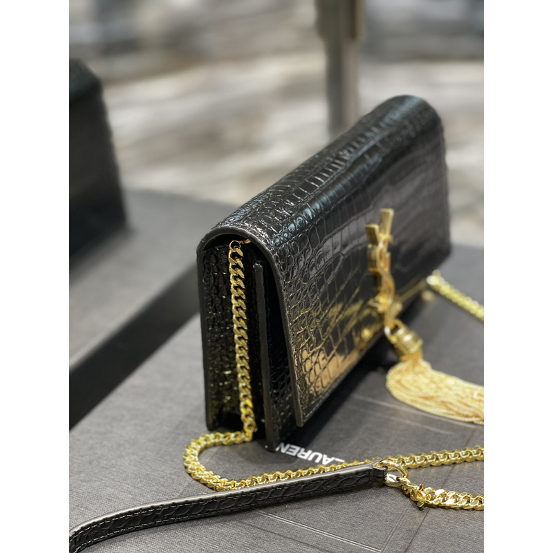 Saint Laurent Monogram Kate Bag Black