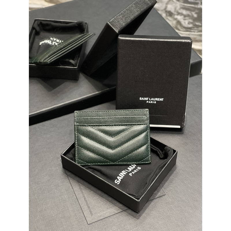 Saint Laurent Monogram Card Hold Green