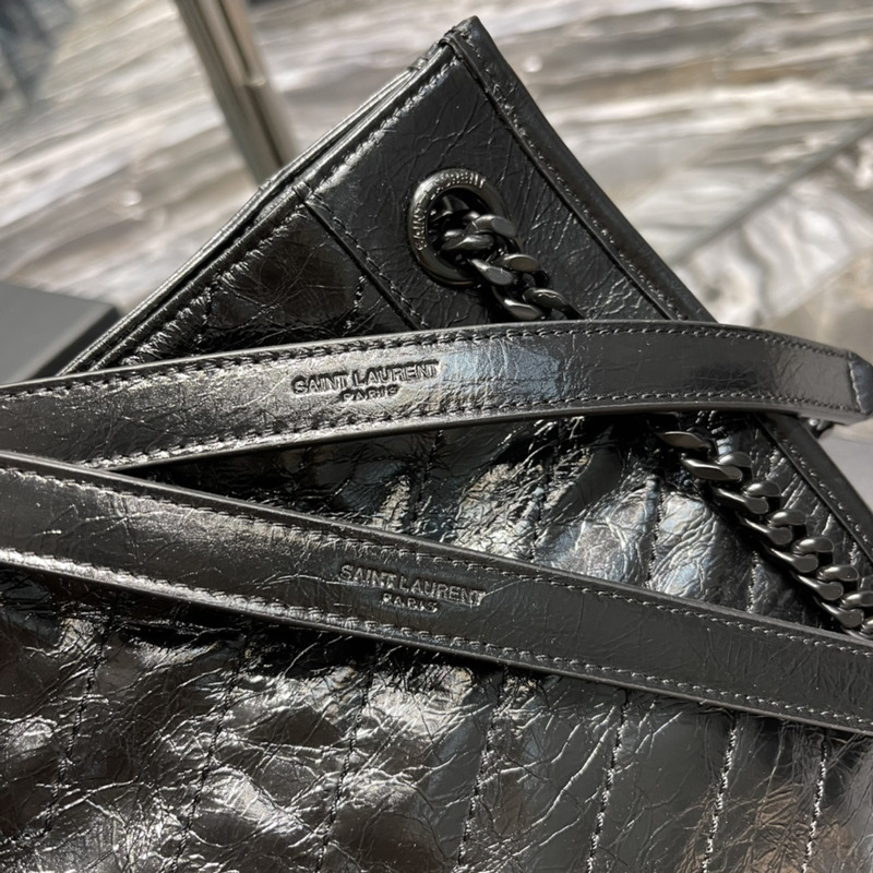 Saint Laurent Niki Medium Shopping Bag Full Black