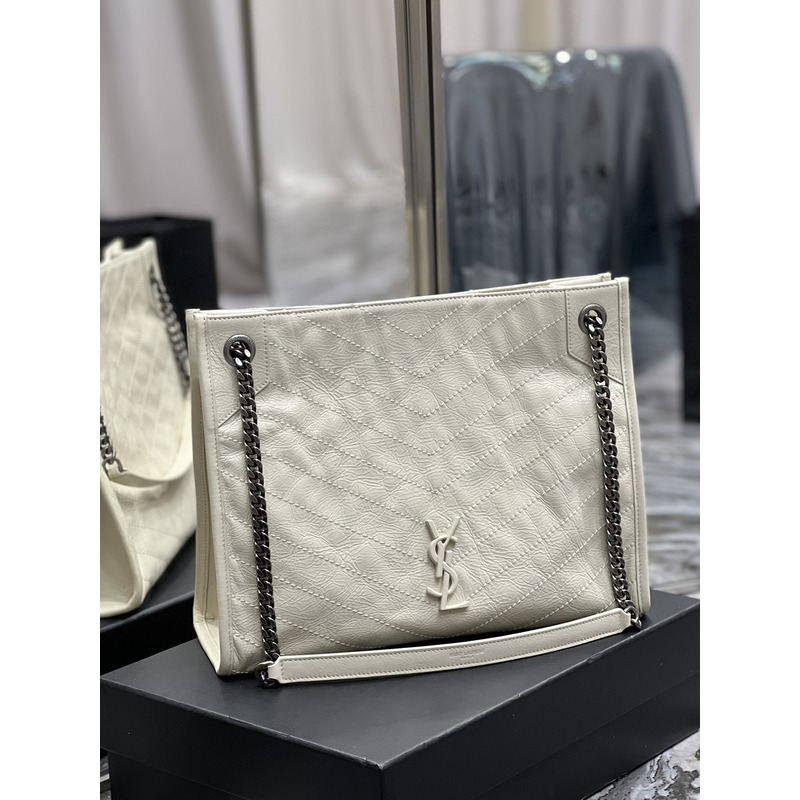 Saint Laurent Niki Medium Shopping Bag White