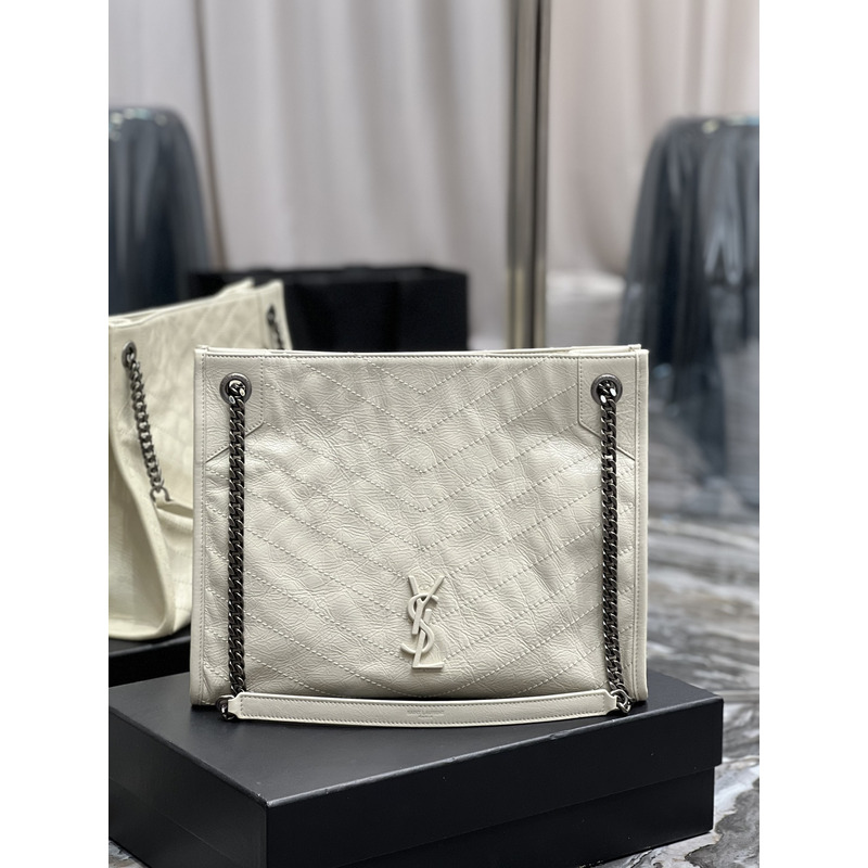 Saint Laurent Niki Medium Shopping Bag White