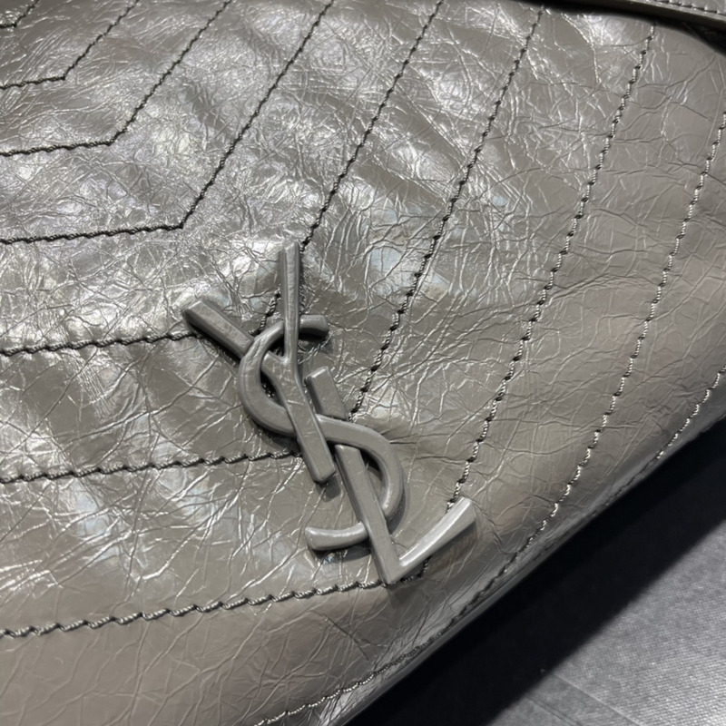 Saint Laurent Niki Medium Shopping Bag Grey