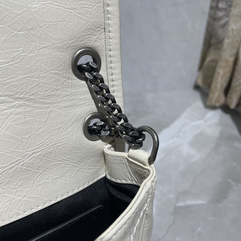 Saint Laurent Niki Baby Chain Bag White