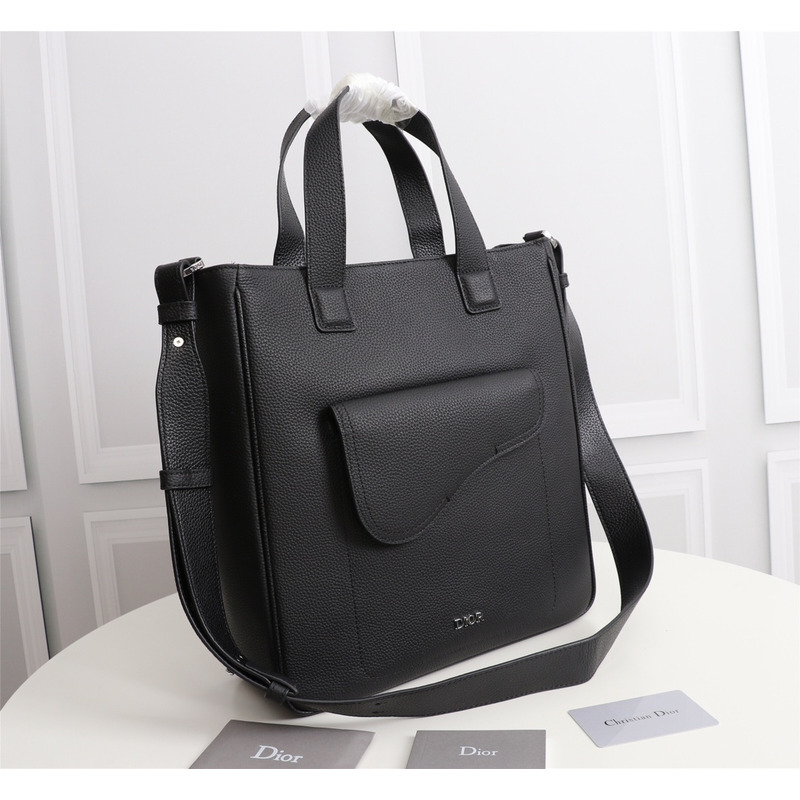 D*or saddletote bag with shoulder strap black