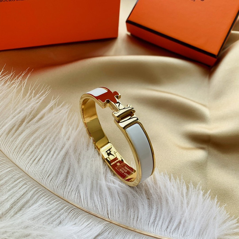 H**mes clic clac h bracelet white