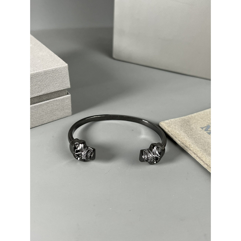 Alexander Mcqueen Skull Bracelet Black