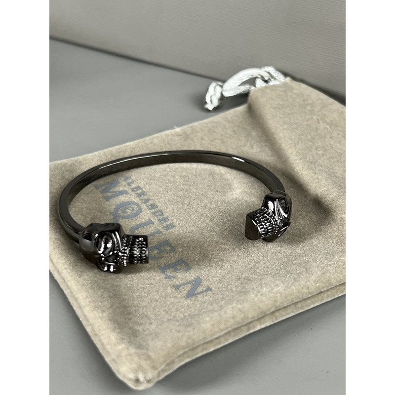 Alexander Mcqueen Skull Bracelet Black