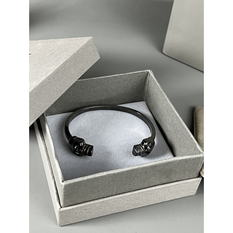 Alexander Mcqueen Skull Bracelet Black