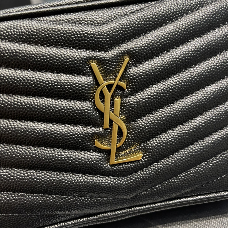 Saint Laurent LOU CAMERA BAG IN QUILTED LEATHER GOLD CHAIN