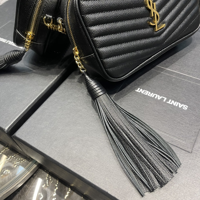 Saint Laurent LOU CAMERA BAG IN QUILTED LEATHER GOLD CHAIN