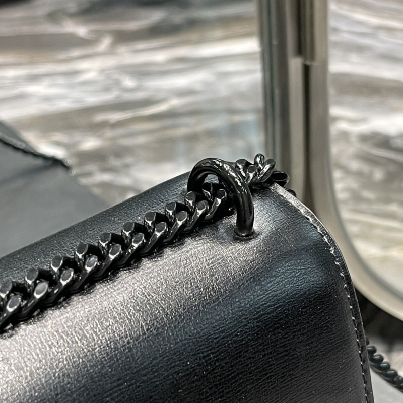 Saint Laurent Sunset Shoulder Bag Black Logo