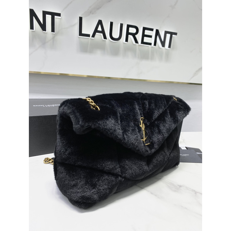 Saint Laurent LOULOU CHAIN BAG IN "Y"-QUILTED SUEDE