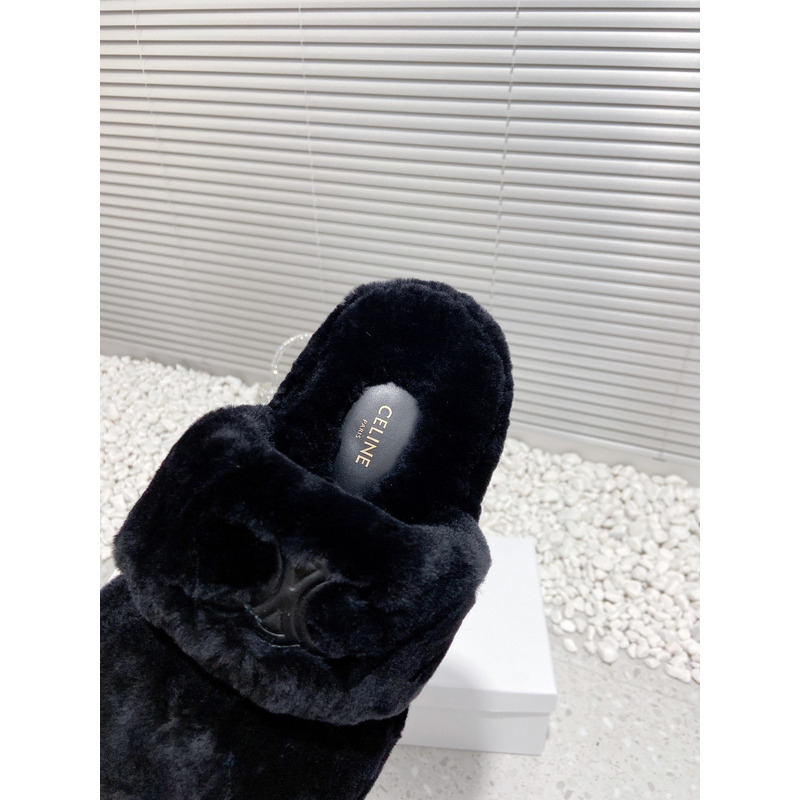 Ce**e open slide slipper black