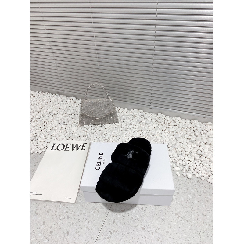 Ce**e open slide slipper black