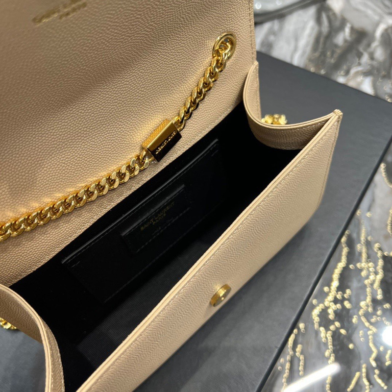 Saint Laurent YSL Kate Chain Bag Medium Dark Beige