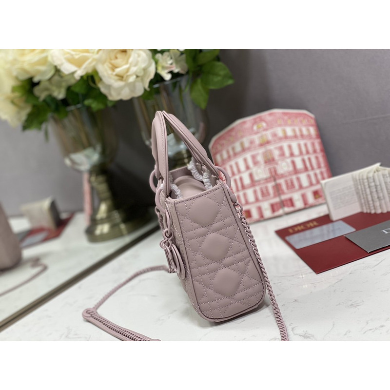 D*or mini lady D*or bag antique pink