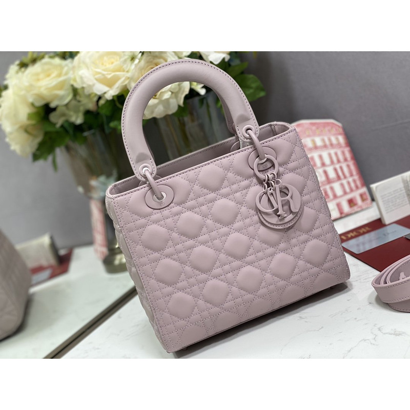 D*or medium lady D*or bag antique pink