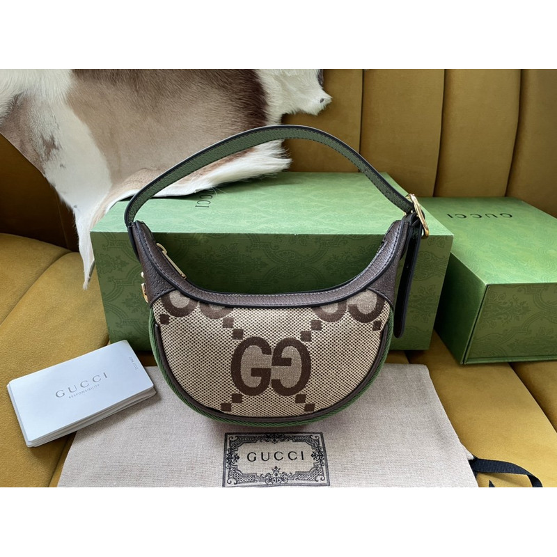 G*u*i ophidia mini jumbo-gg canvas shoulder bag