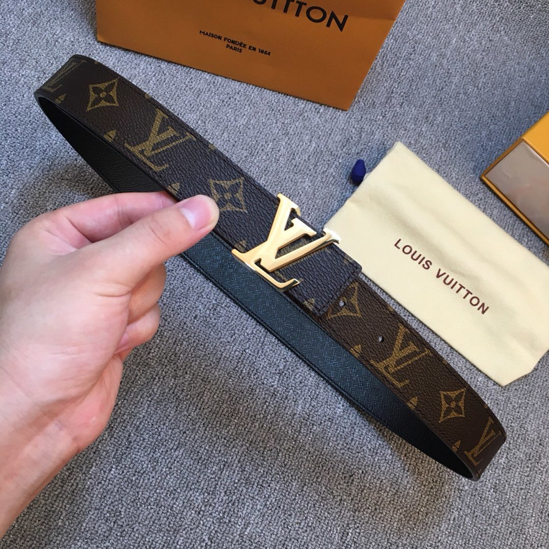 l**is V*t*n monogram 30mm intitials reversible belt