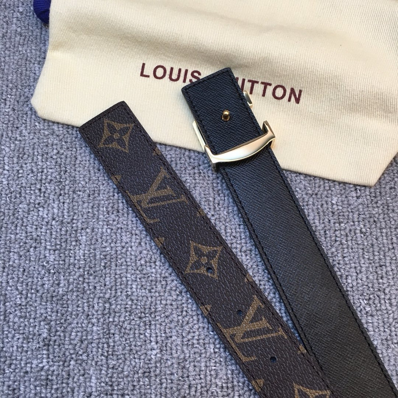 l**is V*t*n monogram 30mm intitials reversible belt