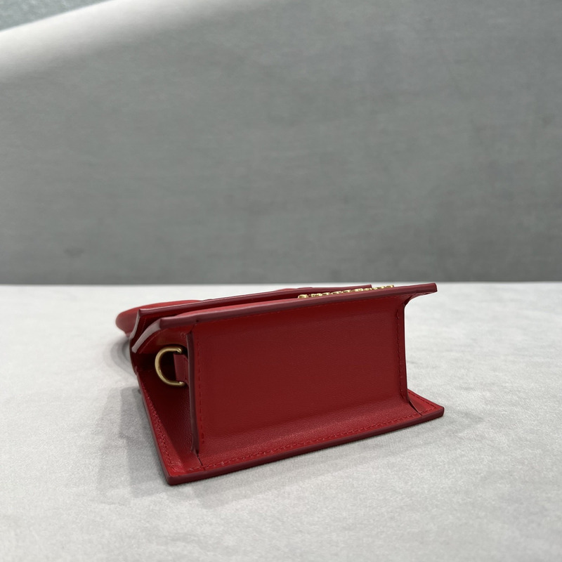 JACQUEMUS Le Chiquito Leather Bag Red