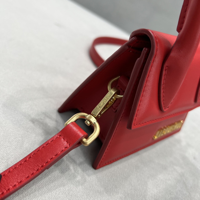 JACQUEMUS Le Chiquito Leather Bag Red