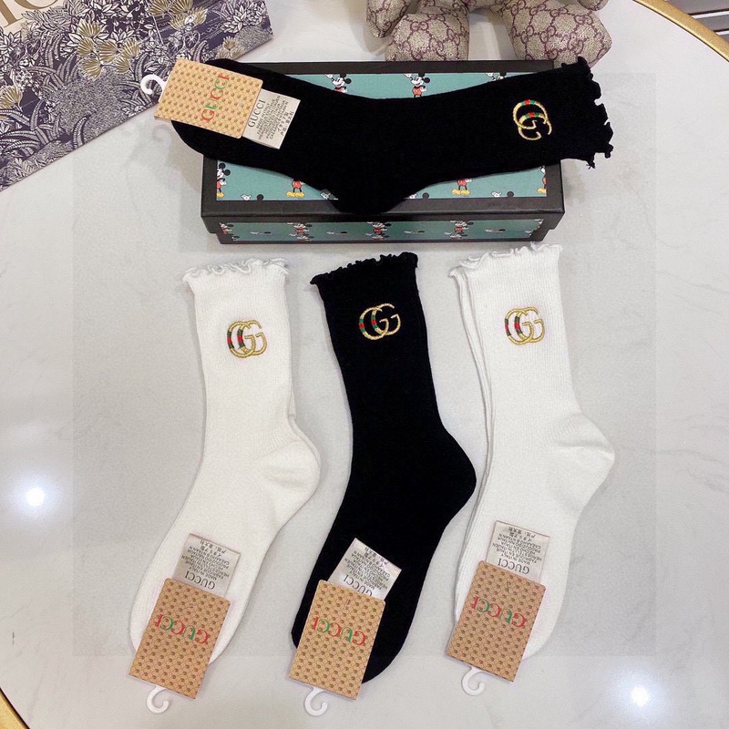 G*u*i x disney cotton crew socks (4-pair)