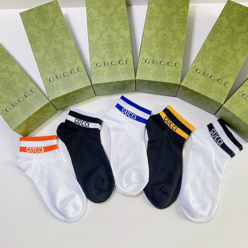 G*u*i logo cotton socks (4-pair)