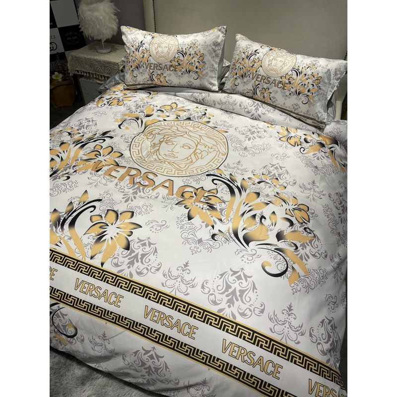 Versace Four Piece Bed Suit Bedding Medusa Logo