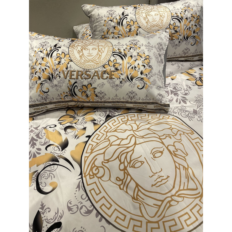 Versace Four Piece Bed Suit Bedding Medusa Logo