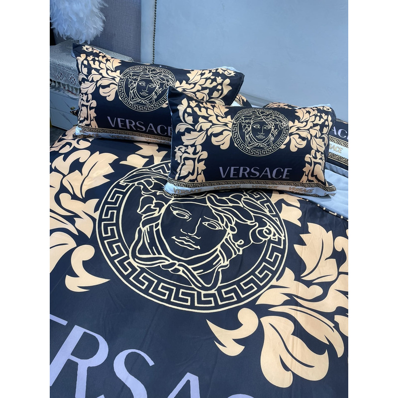 Versace Four Piece Bed Suit Bedding Black