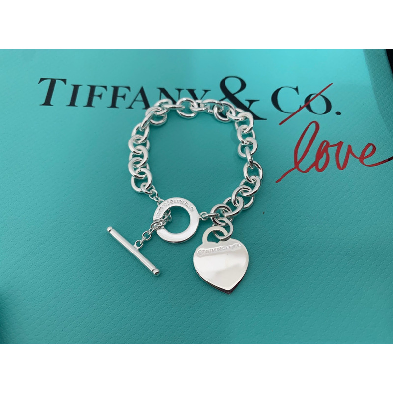 T*f*ny&co heart-shaped lock bracelet