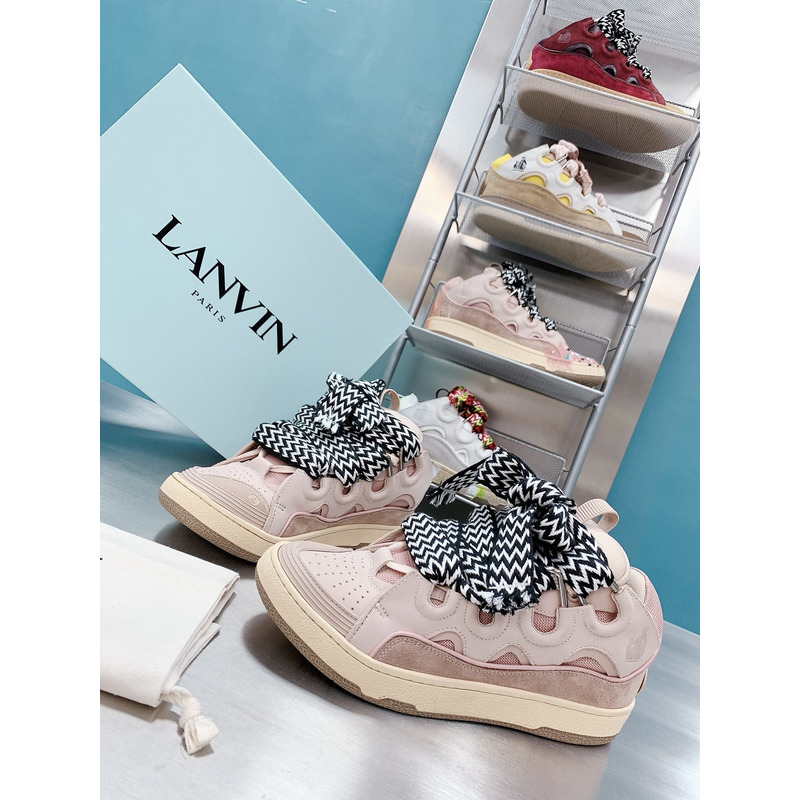 Lanvin x  Gallery Dept.Curb Leather Sneaker Pale Pink