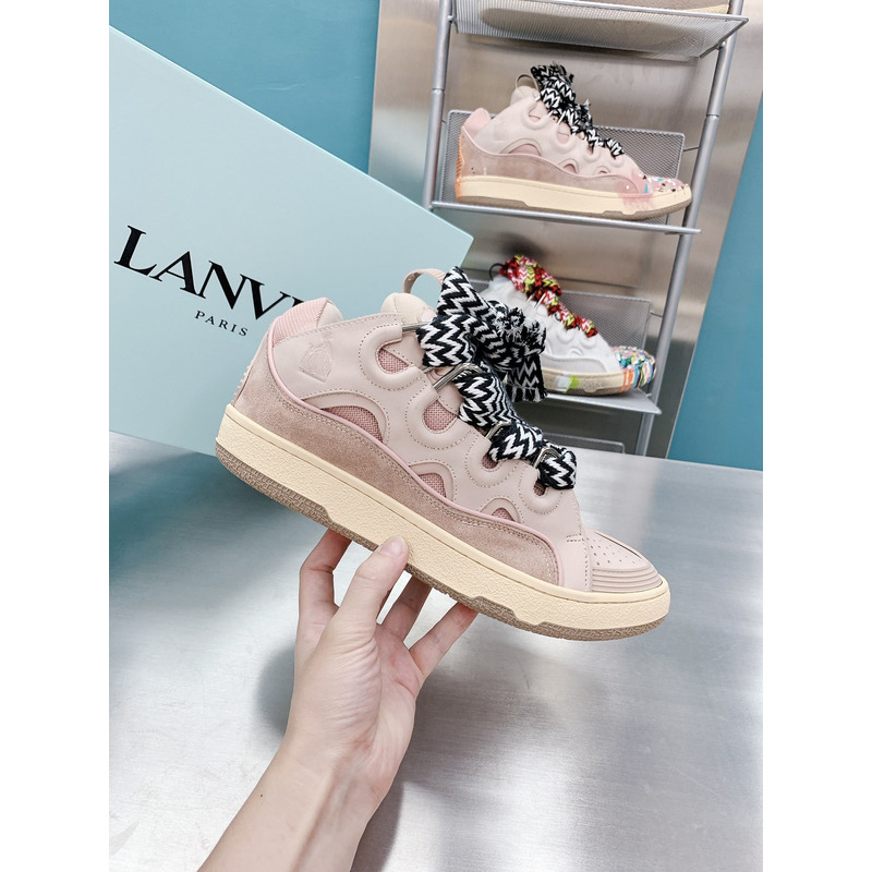 Lanvin x  Gallery Dept.Curb Leather Sneaker Pale Pink