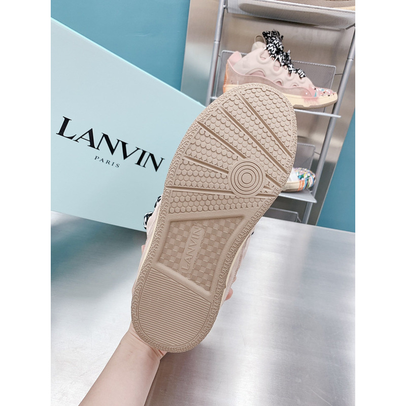 Lanvin x  Gallery Dept.Curb Leather Sneaker Pale Pink