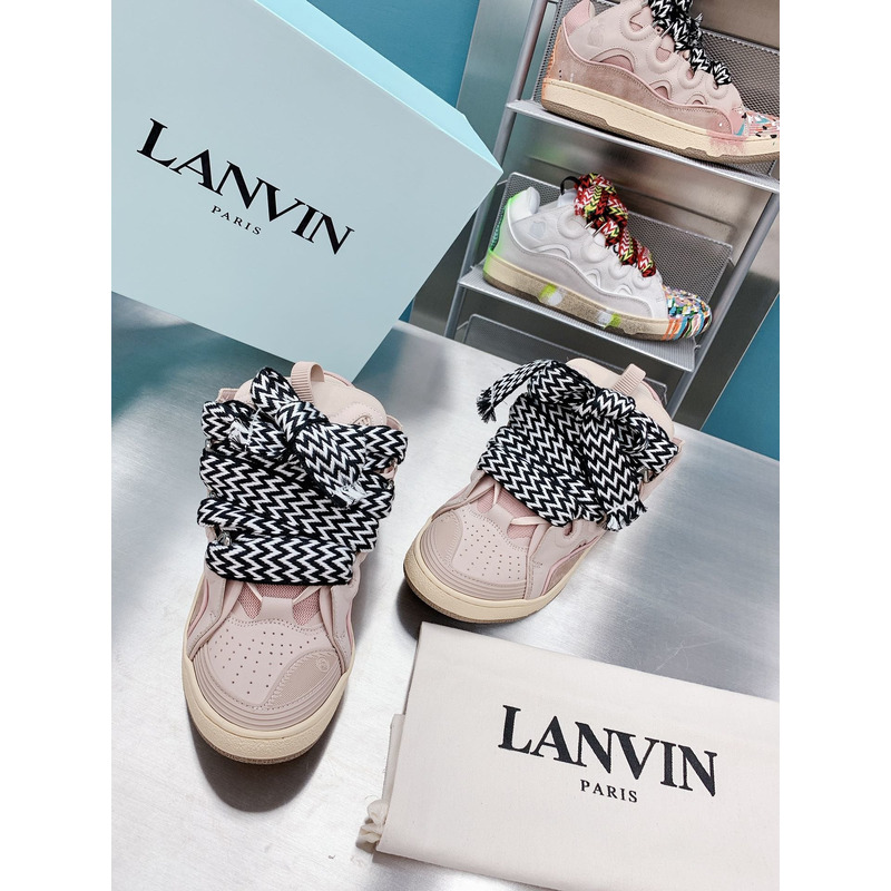 Lanvin x  Gallery Dept.Curb Leather Sneaker Pale Pink