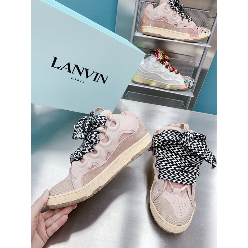 Lanvin x  Gallery Dept.Curb Leather Sneaker Pale Pink